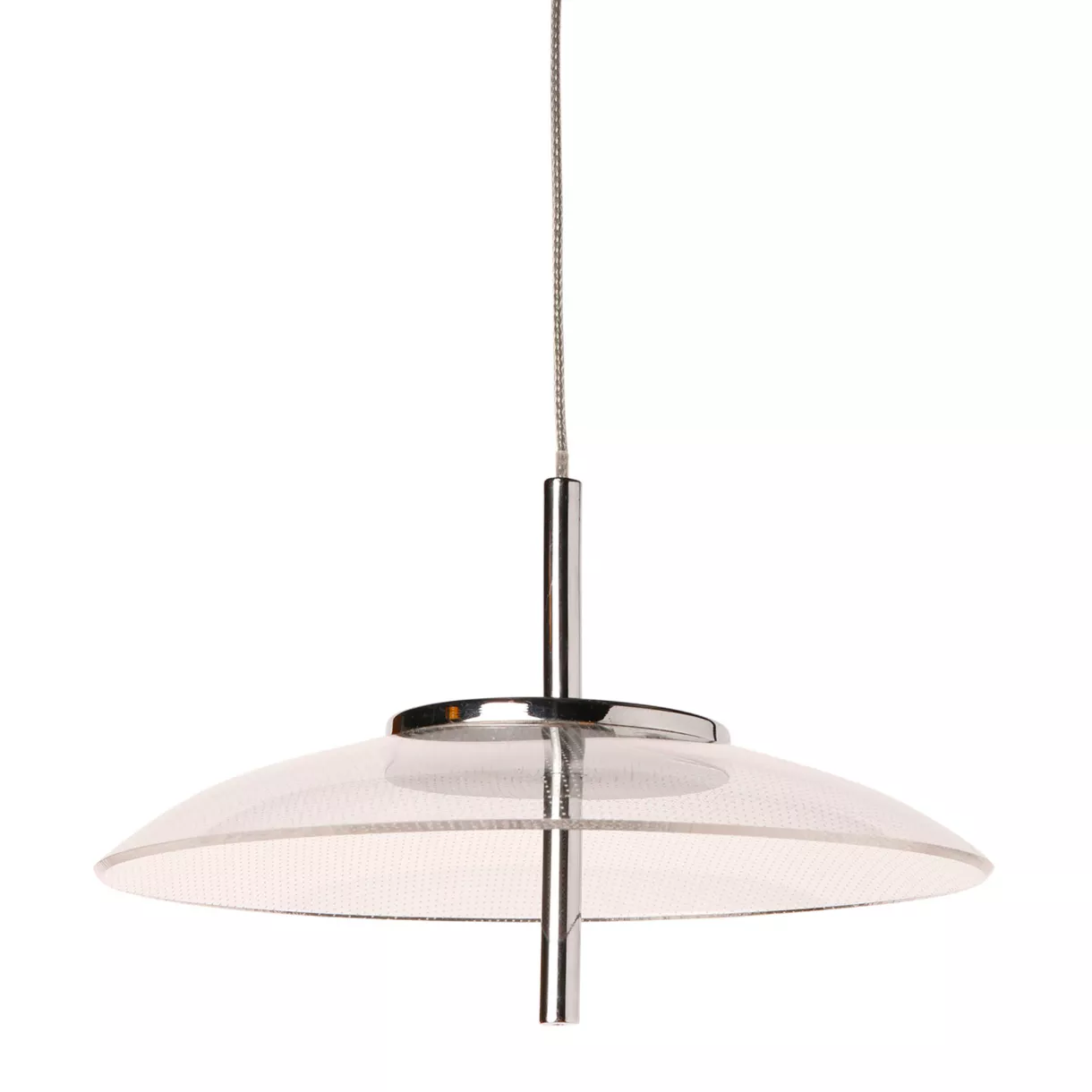 eminza Suspension aluminium sixties LED (D20 cm) UFO Transparent