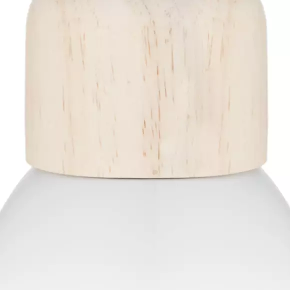 Eminza Suspension Bois Et Métal (D15 Cm) Break Blanche