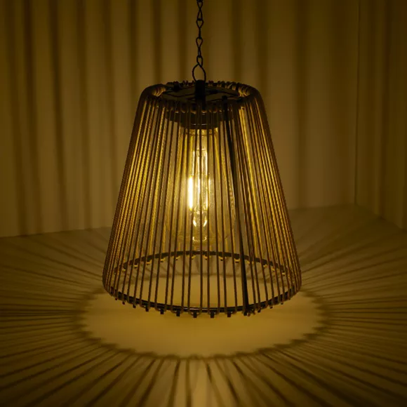 Eminza Suspension De Jardin Solaire LED (D17 5 Cm) Calabre Doré