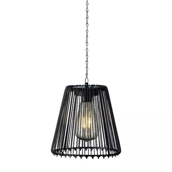 Eminza Suspension De Jardin Solaire LED (D17 5 Cm) Calabre Noir