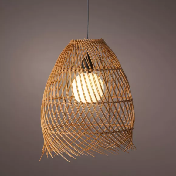 Eminza Suspension De Jardin Solaire LED (D28 Cm) Tropical Marron