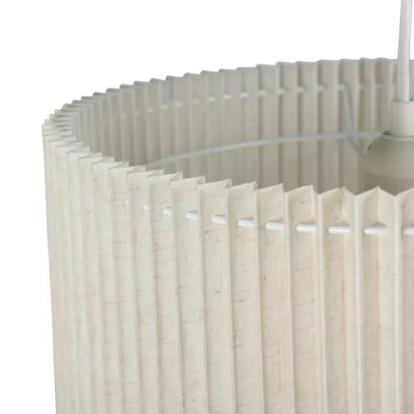 Eminza Suspension En Lin Plissée (D33 Cm) Auréline Ecru