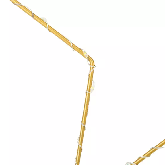 Eminza Suspension Etoile Lumineuse à Piles 30 LED (H31 Cm) Blanc Chaud