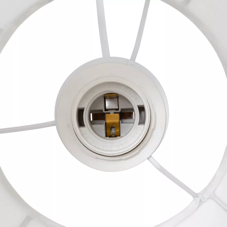 Eminza Suspension Luminaire Coton (25 X 35 Cm) Toby Blanc