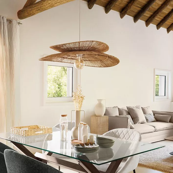 eminza Suspension luminaire jute (69 5 cm) Alara Naturel eminza Suspension luminaire jute (69 5 cm) Alara Naturel