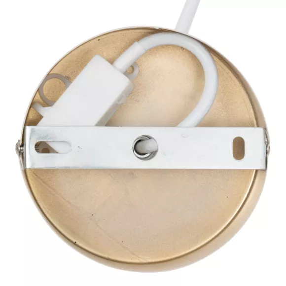 Eminza Suspension Luminaire Métal (27 5 X 13 4 Cm) Savio Beige