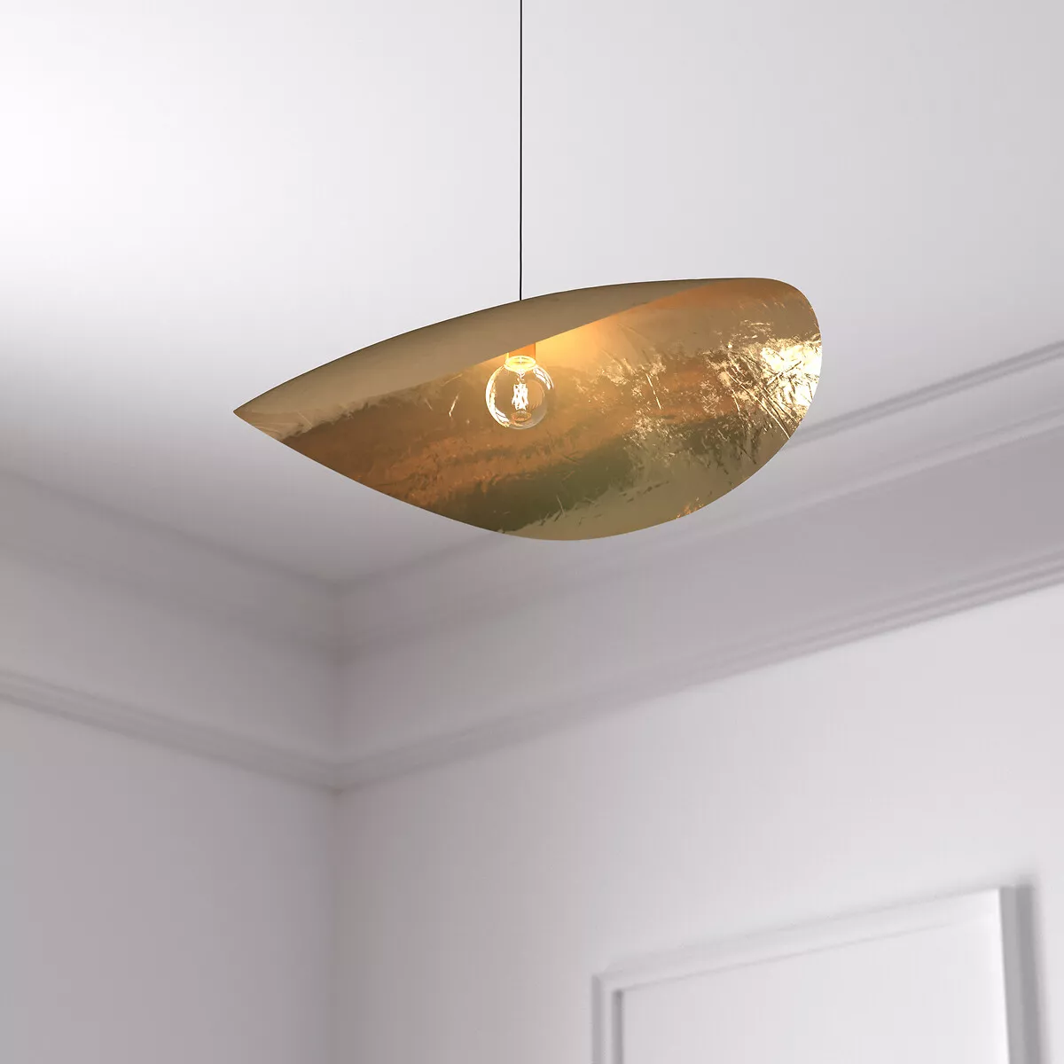 eminza Suspension luminaire métal (56 x 42 cm) Arlo Or eminza Suspension luminaire métal (56 x 42 cm) Arlo Or