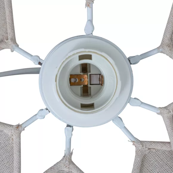 Eminza Suspension Luminaire Pétale Lin (100 Cm) Naya Beige