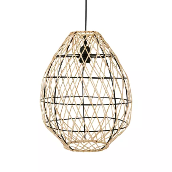 Eminza Suspension Lumineuse Bambou (D32 Cm) Keji Naturel
