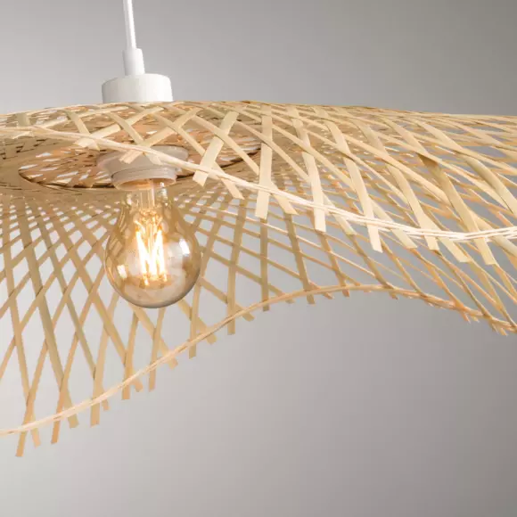 Eminza Suspension Lumineuse Bambou (D75 Cm) Tess Naturel