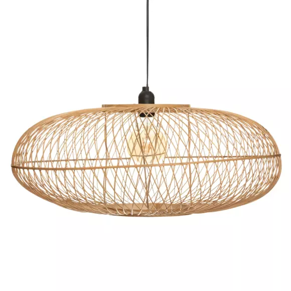 Eminza Suspension Lumineuse En Bambou (D60 Cm) Loren Naturel
