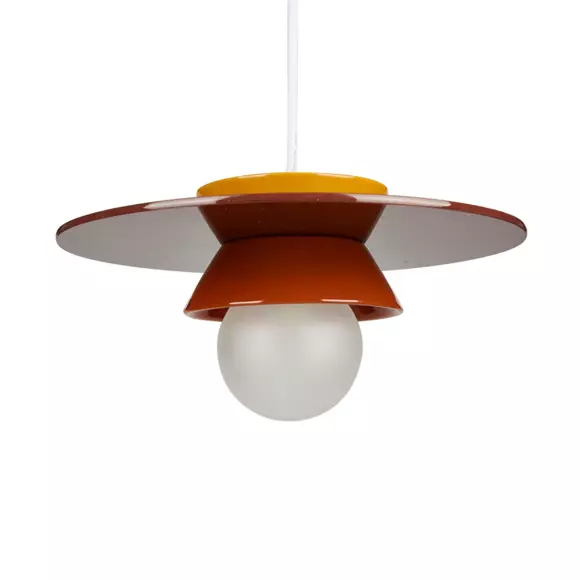 Eminza Suspension Lumineuse En Céramique (D26 Cm) Kendama Orange