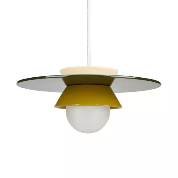 Eminza Suspension Lumineuse En Céramique (D26 Cm) Kendama Verte