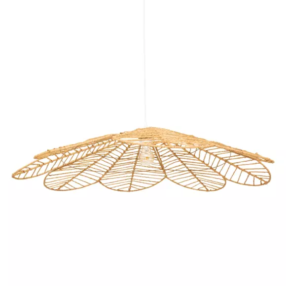Eminza Suspension Lumineuse En Corde (D98 Cm) Fleur Folk Naturel