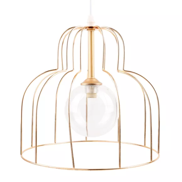 Eminza Suspension Lumineuse En Métal (D25 Cm) Alouette Or