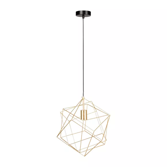 Eminza Suspension Lumineuse En Métal (D40 Cm) Céleste Or