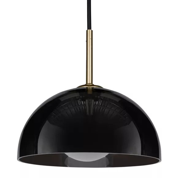 Eminza Suspension Lumineuse En Verre (D20 Cm) Luméa Noir