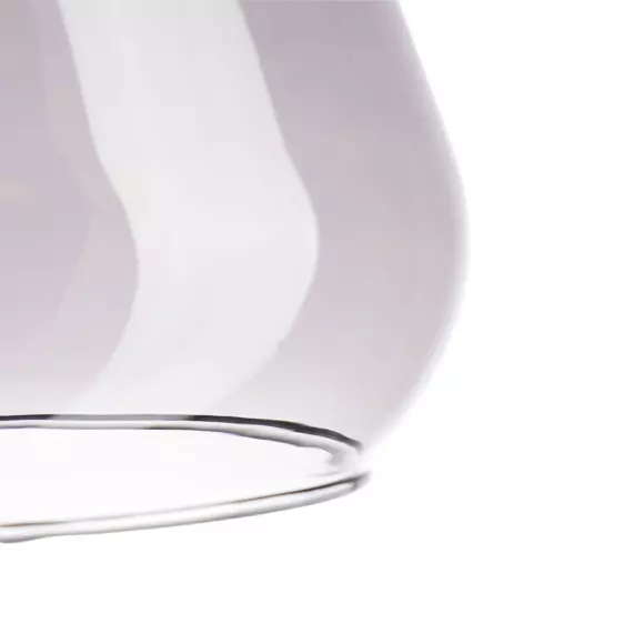 Eminza Suspension Lumineuse En Verre (D24 Cm) Dulcia Noir