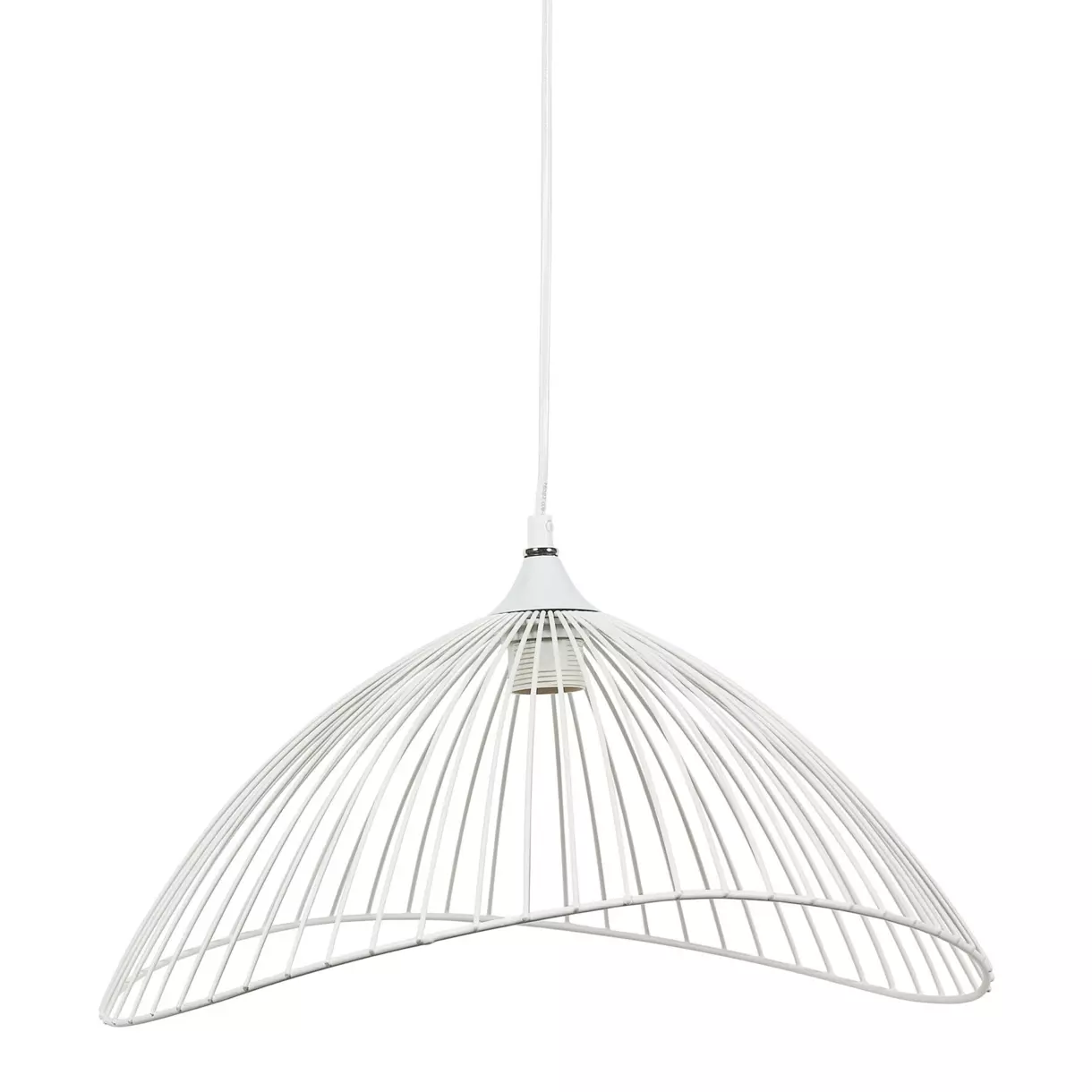 eminza Suspension lumineuse filaire (D45 cm) Filla Blanche