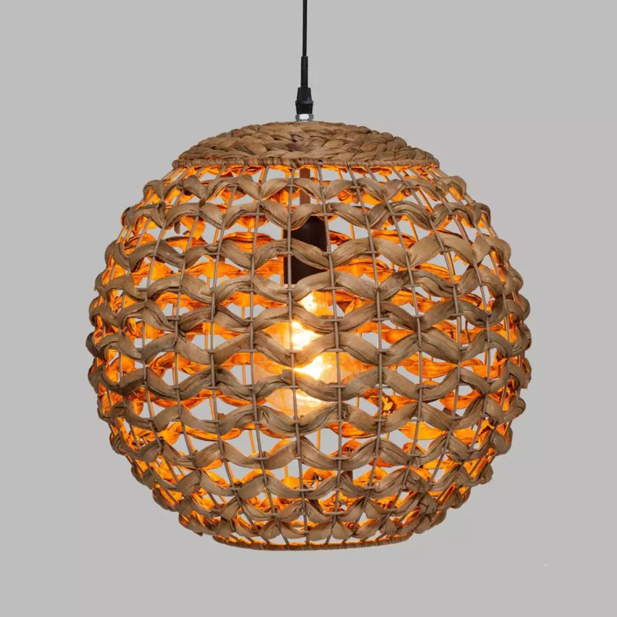 Eminza Suspension Lumineuse Jacinthe D'eau (D38 Cm) Sand Naturel