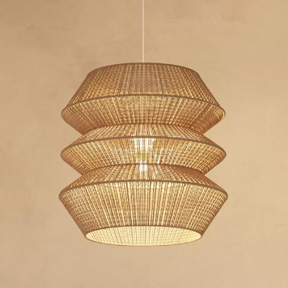 eminza Suspension lumineuse jute (D38 cm) Liza Naturel