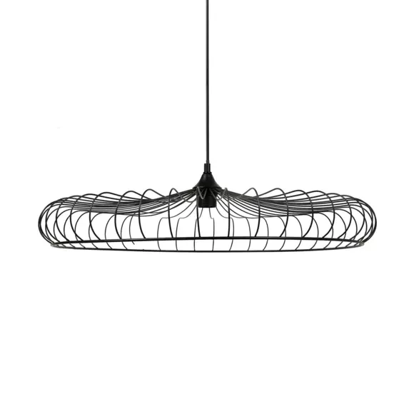 Eminza Suspension Lumineuse Métal (D65 5 Cm) Lisa Noir