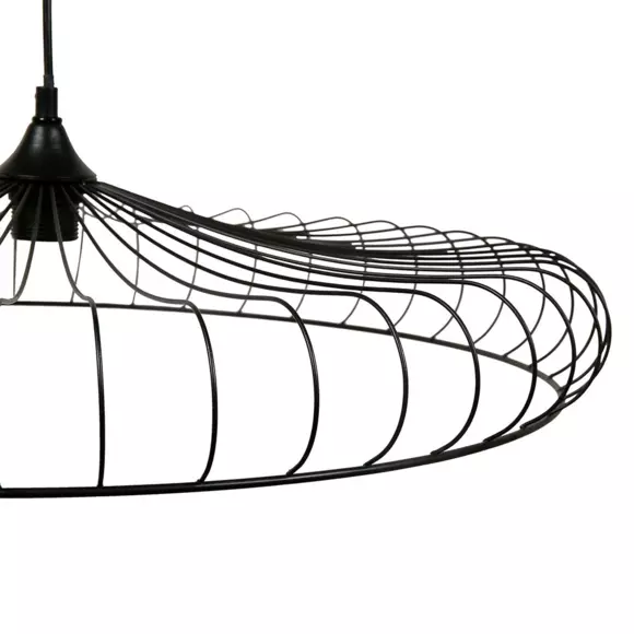 Eminza Suspension Lumineuse Métal (D65 5 Cm) Lisa Noir
