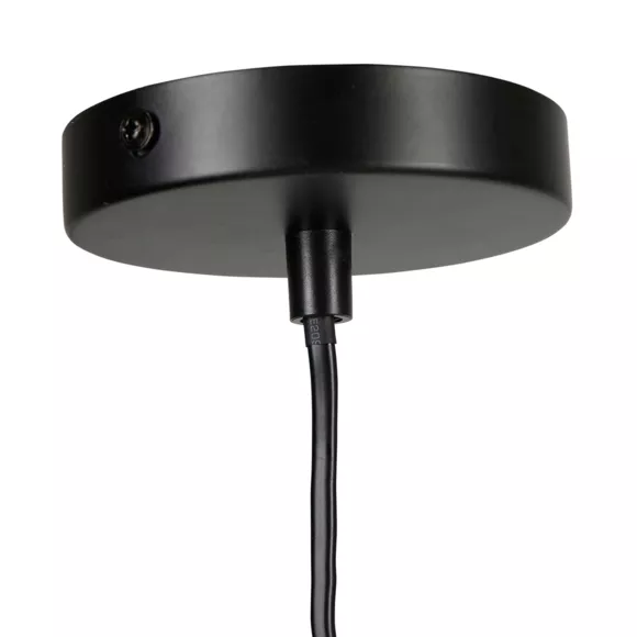 Eminza Suspension Lumineuse Métal Et Bambou (D36 Cm) Envertito Beige