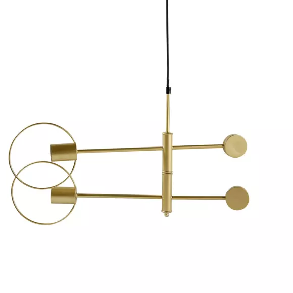 Eminza Suspension Lumineuse Métal (H33 Cm) Météores Or