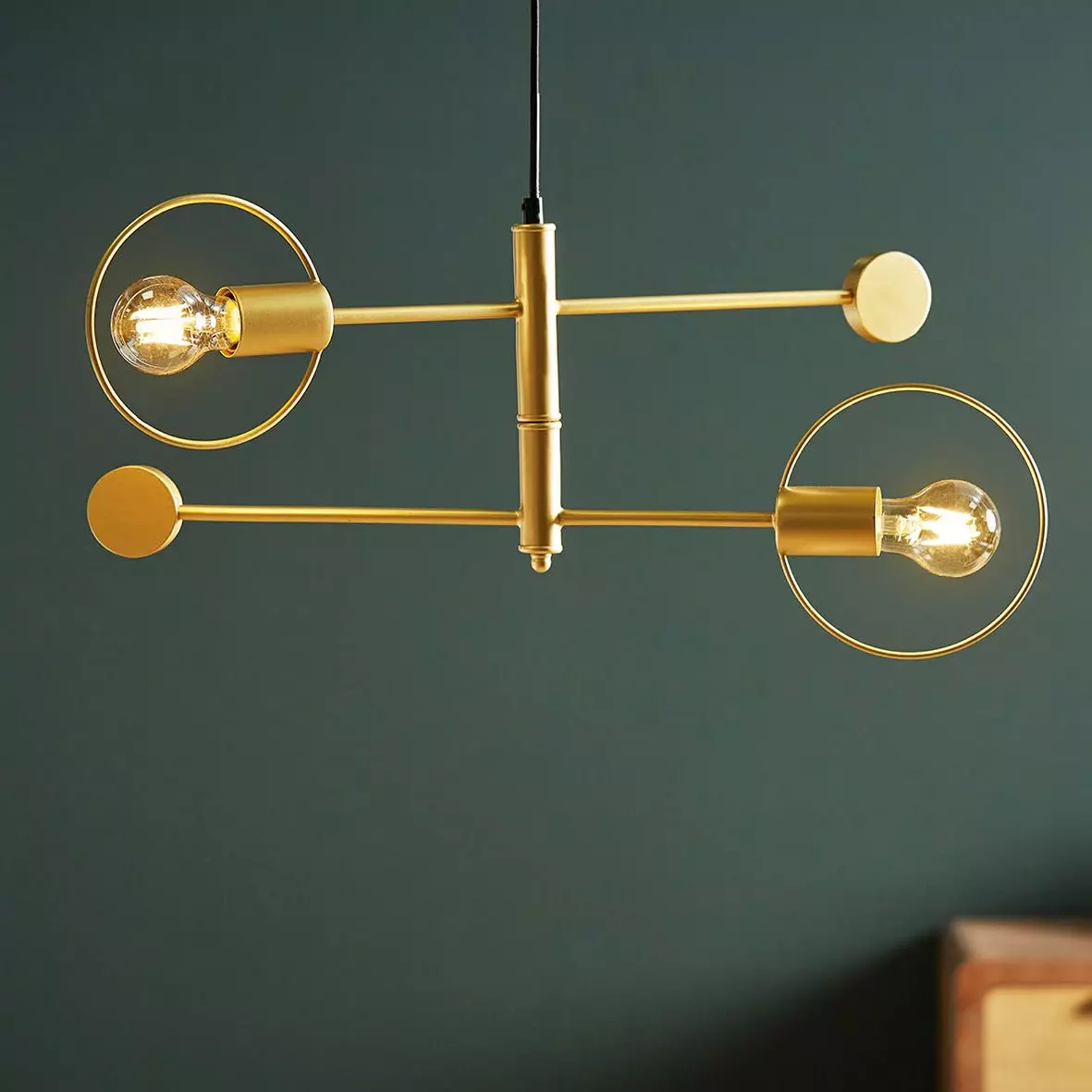 eminza Suspension lumineuse métal (H33 cm) Météores Or