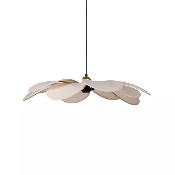 Eminza Suspension Lumineuse Pétal Lin (D60 Cm) Margaux Beige