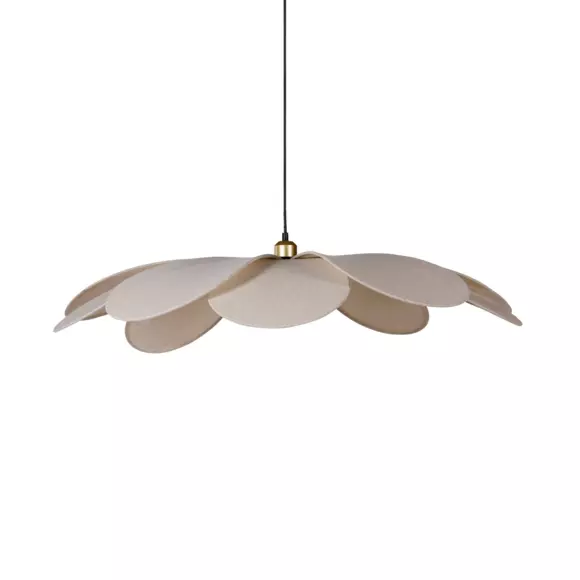 Eminza Suspension Lumineuse Pétale Lin (D90 Cm) Margaux Beige