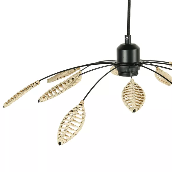 Eminza Suspension Métal Et Pétales (D50 Cm) Til Naturel