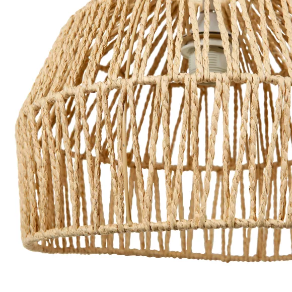 Eminza Suspension Ronde Ajourée En Corde (D35 5 Cm) Lima Naturel