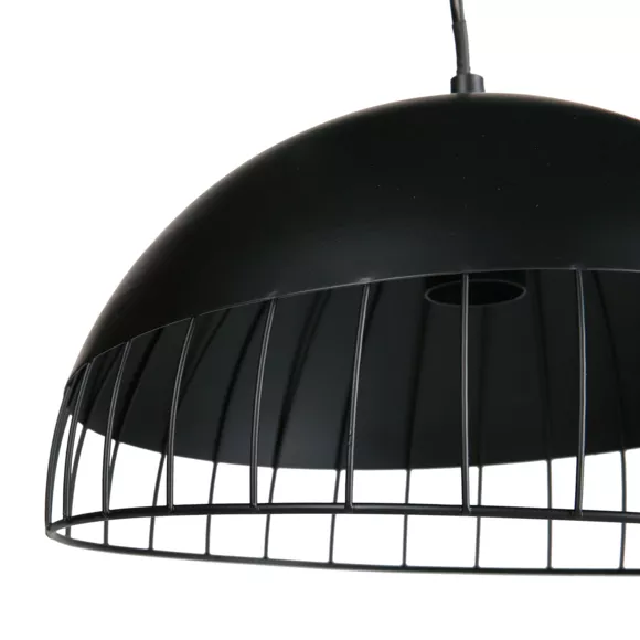 Eminza Suspension Ronde Métal (D29 5 Cm) Colisée Noir