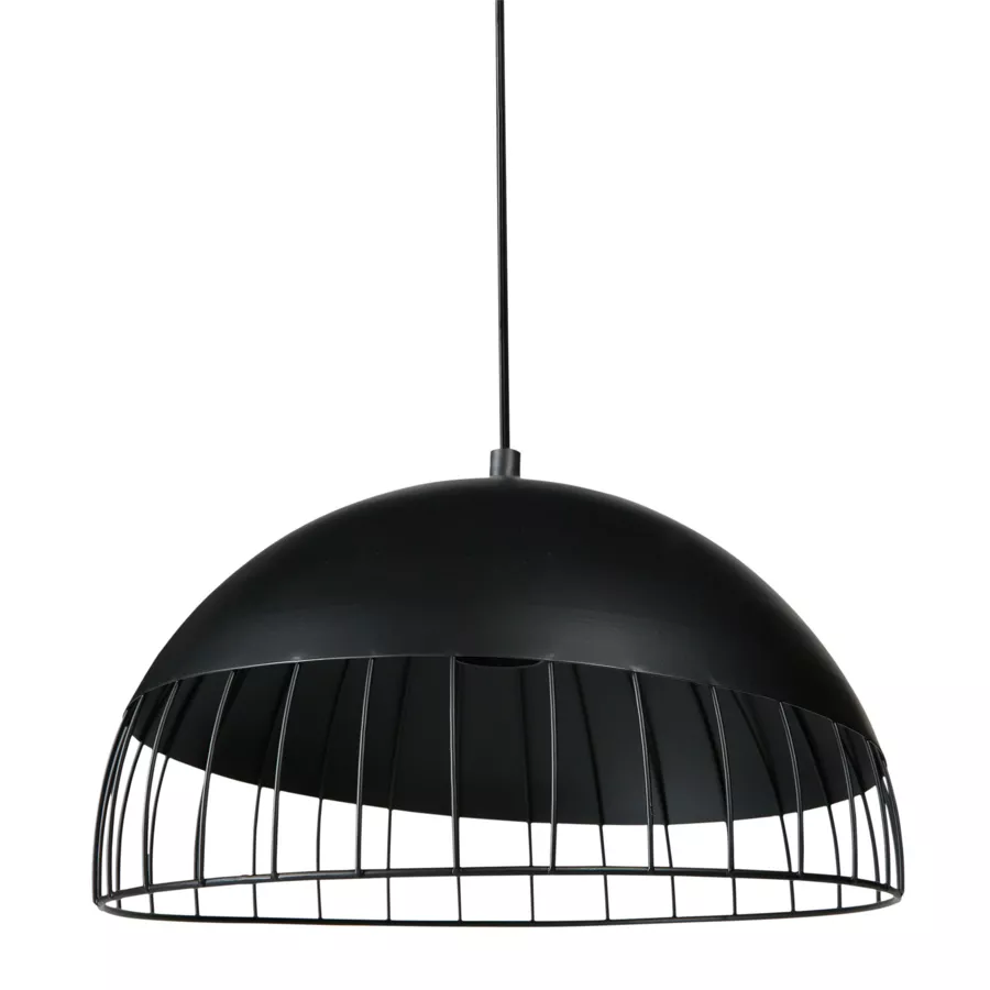 Eminza Suspension Ronde Métal (D29 5 Cm) Colisée Noir