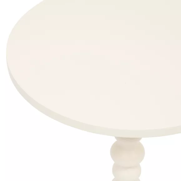 Eminza Table à Café Ronde En Bois (H50 Cm) Alix Ivoire