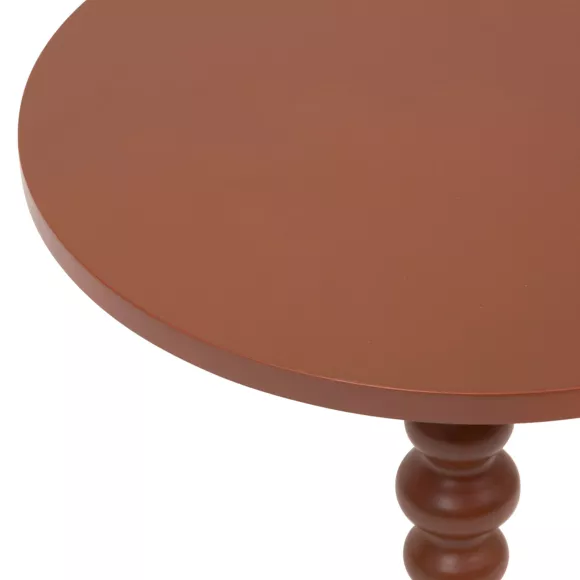 Eminza Table à Café Ronde En Bois (H50 Cm) Alix Terracotta