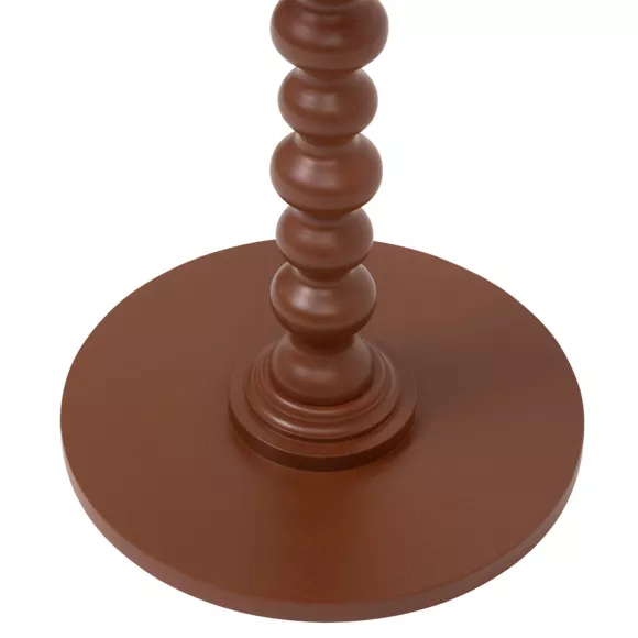 Eminza Table à Café Ronde En Bois (H50 Cm) Alix Terracotta