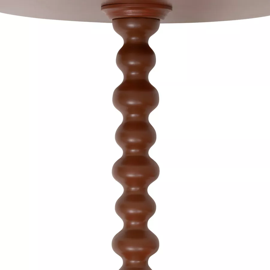 Eminza Table à Café Ronde En Bois (H50 Cm) Alix Terracotta