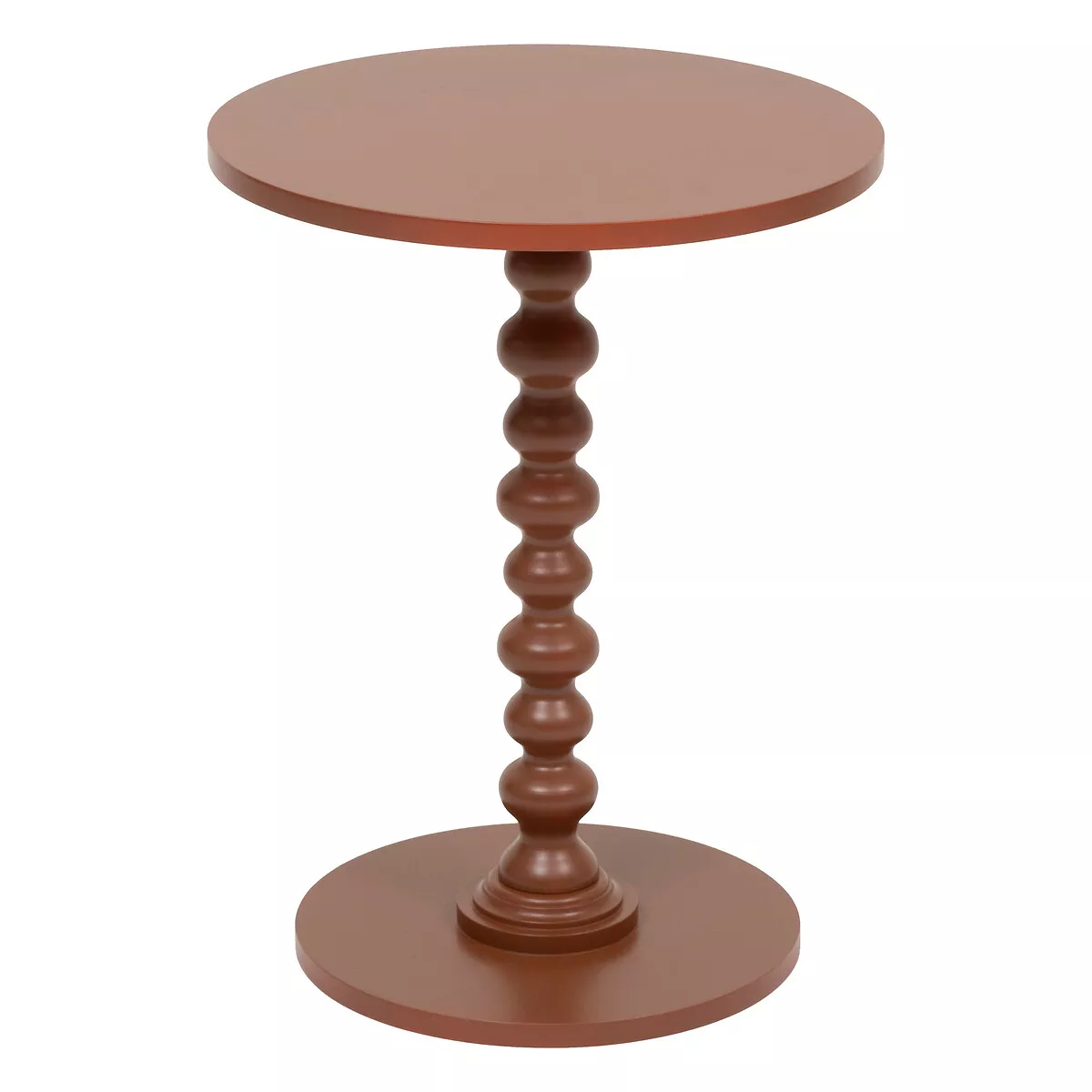 eminza Table à café ronde en bois (H50 cm) Alix Terracotta