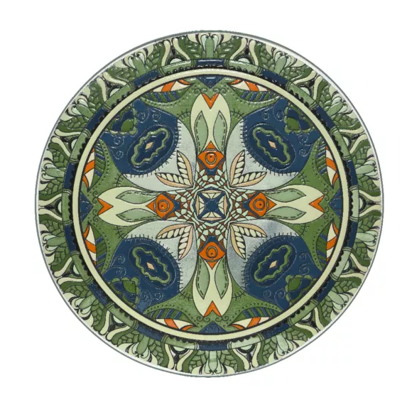 Eminza Table Bistro Ronde Pliable Mosaïque Cancùn Vert Sauge