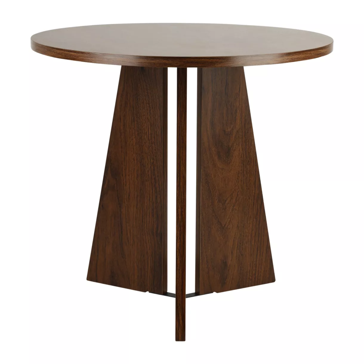 eminza Table d'appoint tripode bois (H43 cm) Hugo Marron