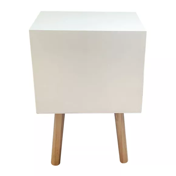 Eminza Table De Chevet Enfant Bois (H45 Cm) Ourson Marron