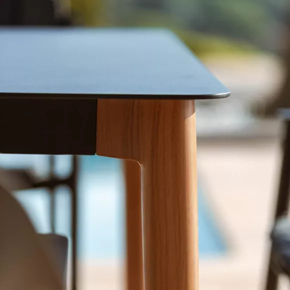 Eminza Table De Jardin Rectangulaire En Aluminium 10 Places (240 X 120 Cm) Monte Carlo Gris Anthracite