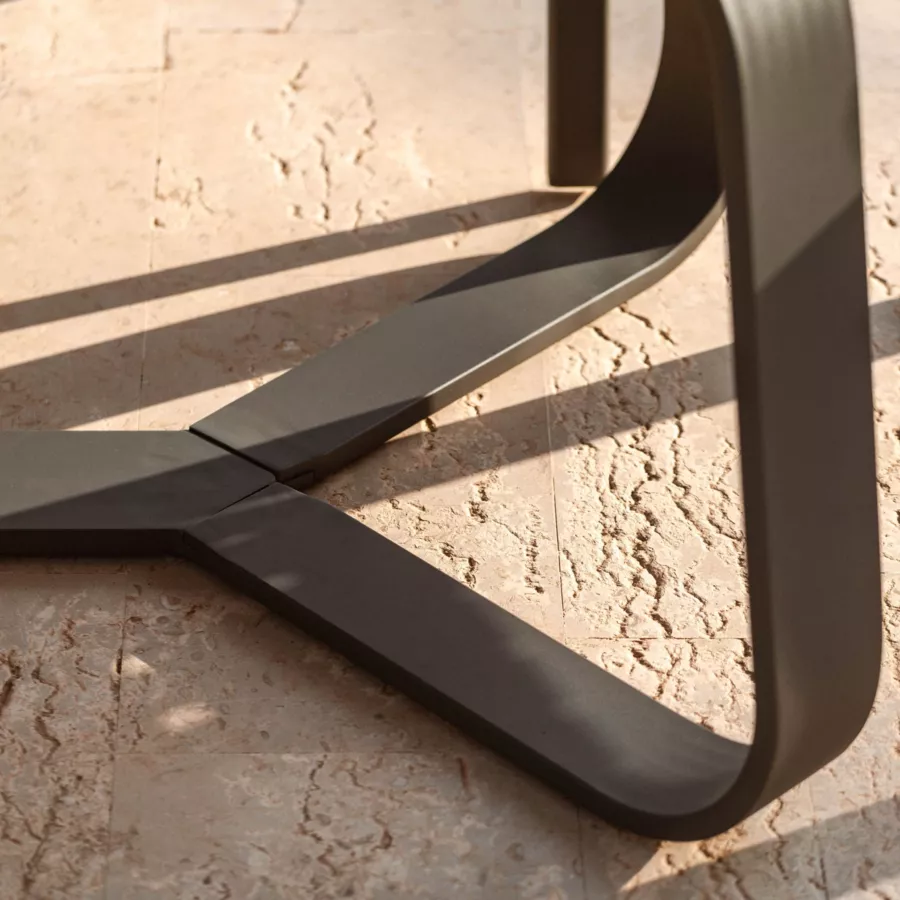 Eminza Table De Jardin Rectangulaire En Aluminium 10 Places (240 X 100 Cm) Long Beach Gris Anthracite