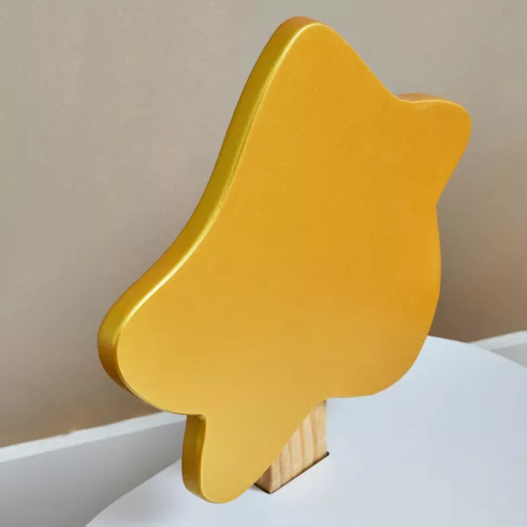 Eminza Table Et 1 Chaise Enfant Bois (H44 Cm) Stars Blanc