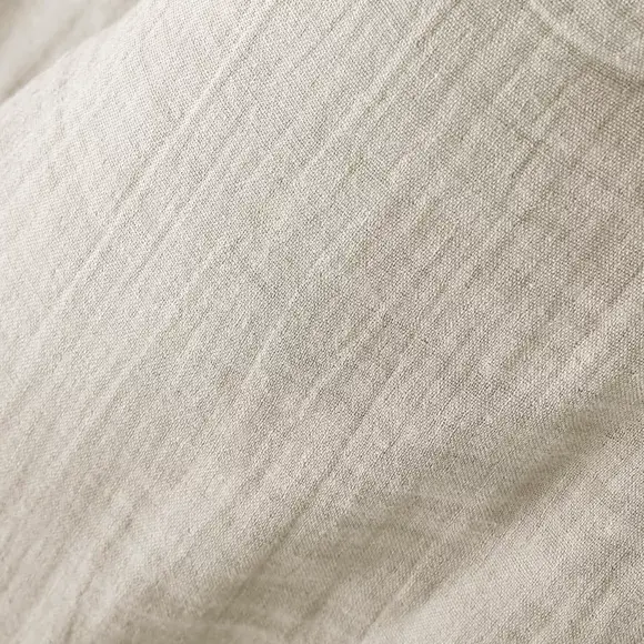Eminza Tablier Avec Poches Gaze De Coton Gaïa Beige Pampa