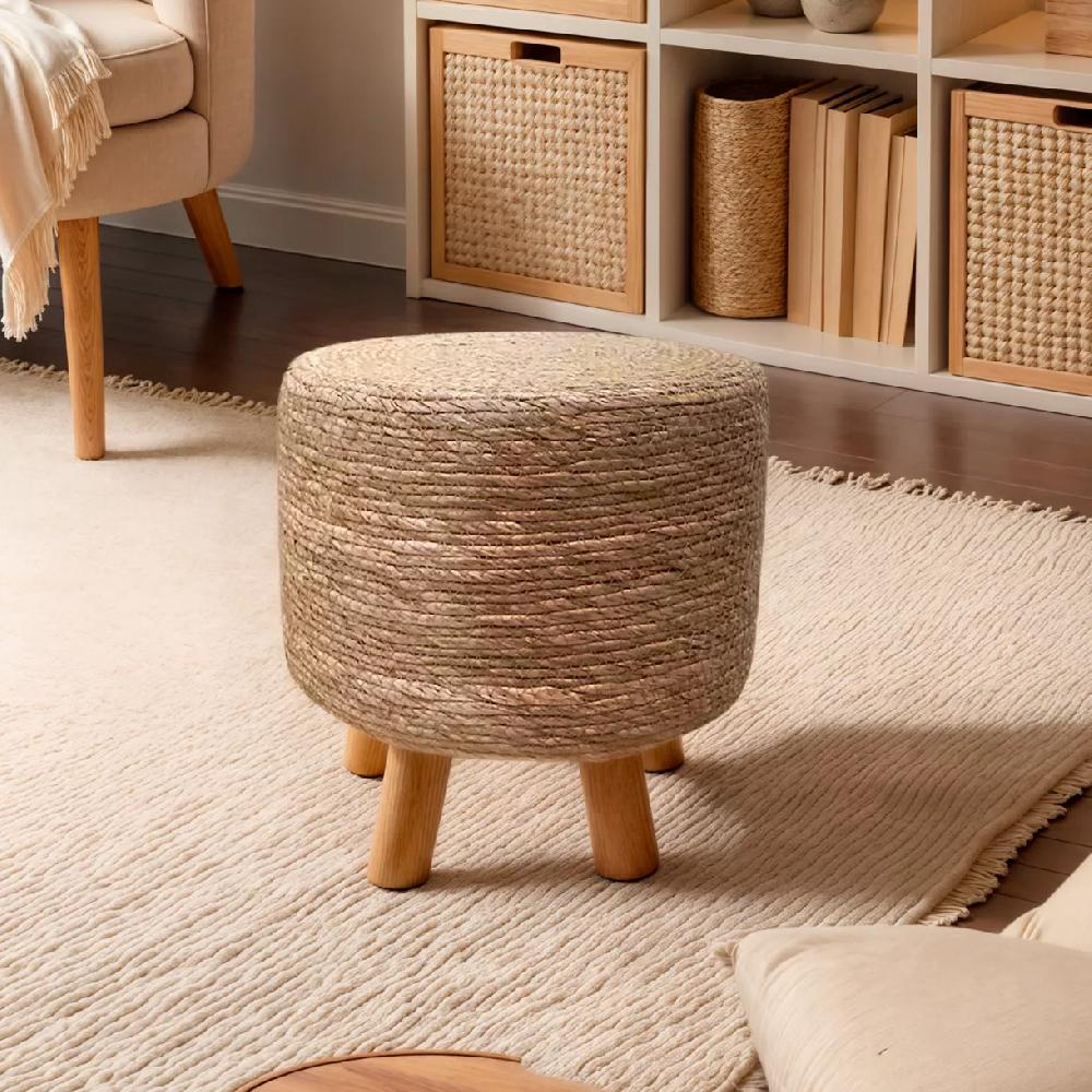 eminza Tabouret rond cordes (H35 cm) Surabaya Naturel