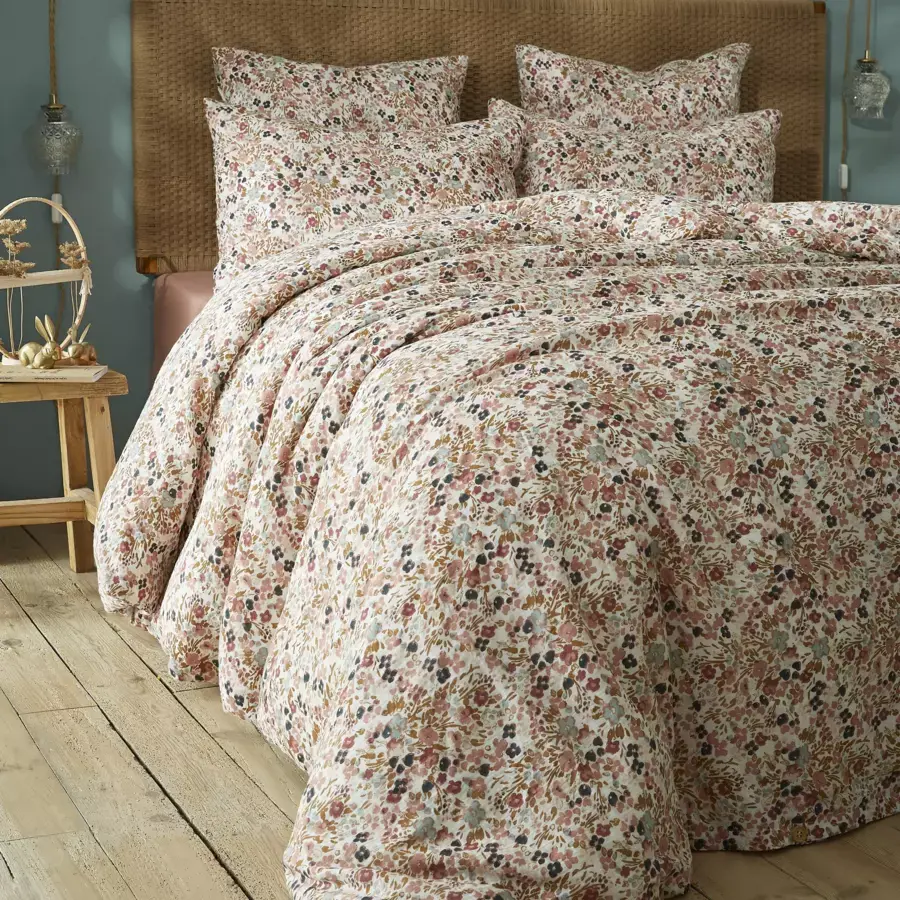 Eminza Taie D'oreiller Carrée Gaze De Coton (60 X 60 Cm) Constance Beige Pampa